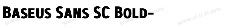 Baseus Sans SC Bold字体转换